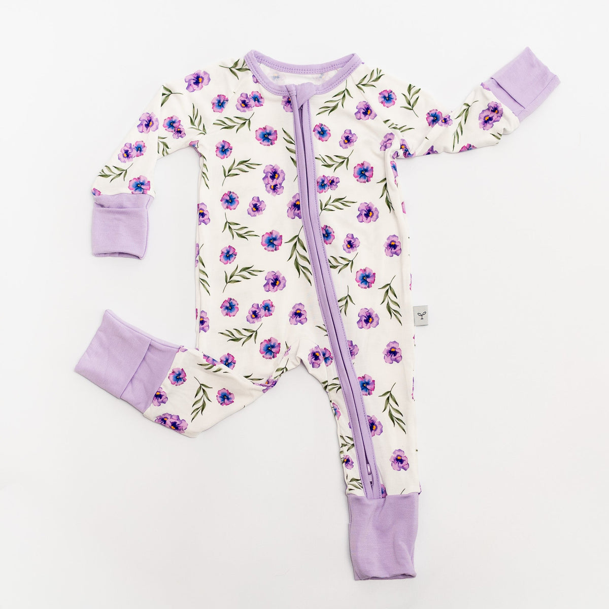 Baby Bamboo Zippered Romper